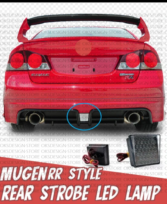 

Для Honda Civic Fd2 FD6 Fa5 2006 - 2011 Mugen RR стиль задний светодиодный боскоп Светодиодная лампа