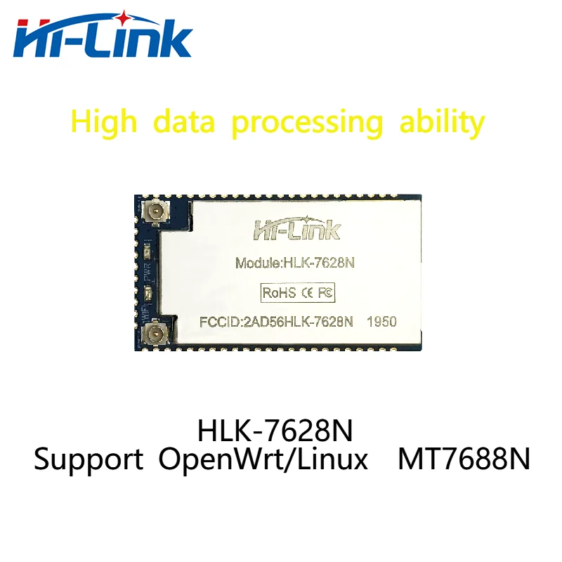 

Free shipping Hi-Link MT7628NN WiFi router module HLK-7628N support OpenWrt/Linux low cost high-performance powerful processor