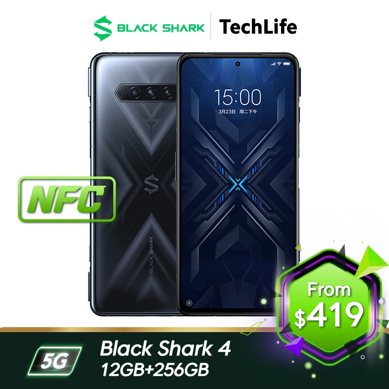 Global Version Black Shark 4 5G (NFC) - 12GB+256GB (Brand New/ Sealed) Snapdragon 870 | Gaming Phone | 144Hz Super AMOLED