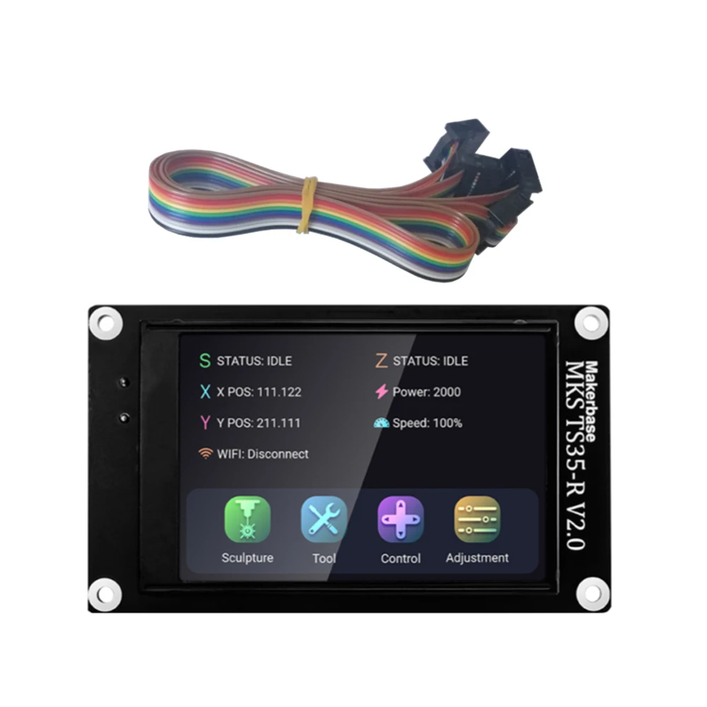 Материнская плата с автономным контроллером MKS DLC32 32 бит ESP32 Wi-Fi GRBL TFT сенсорный