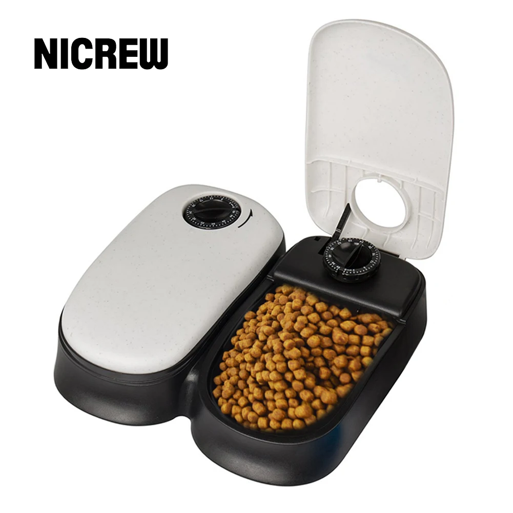 

Автоматическая кормушка NICREW для домашних животных, дозатор Сухого Корма для кошек и собак, миска для кормления, Удобные товары для домашних ...