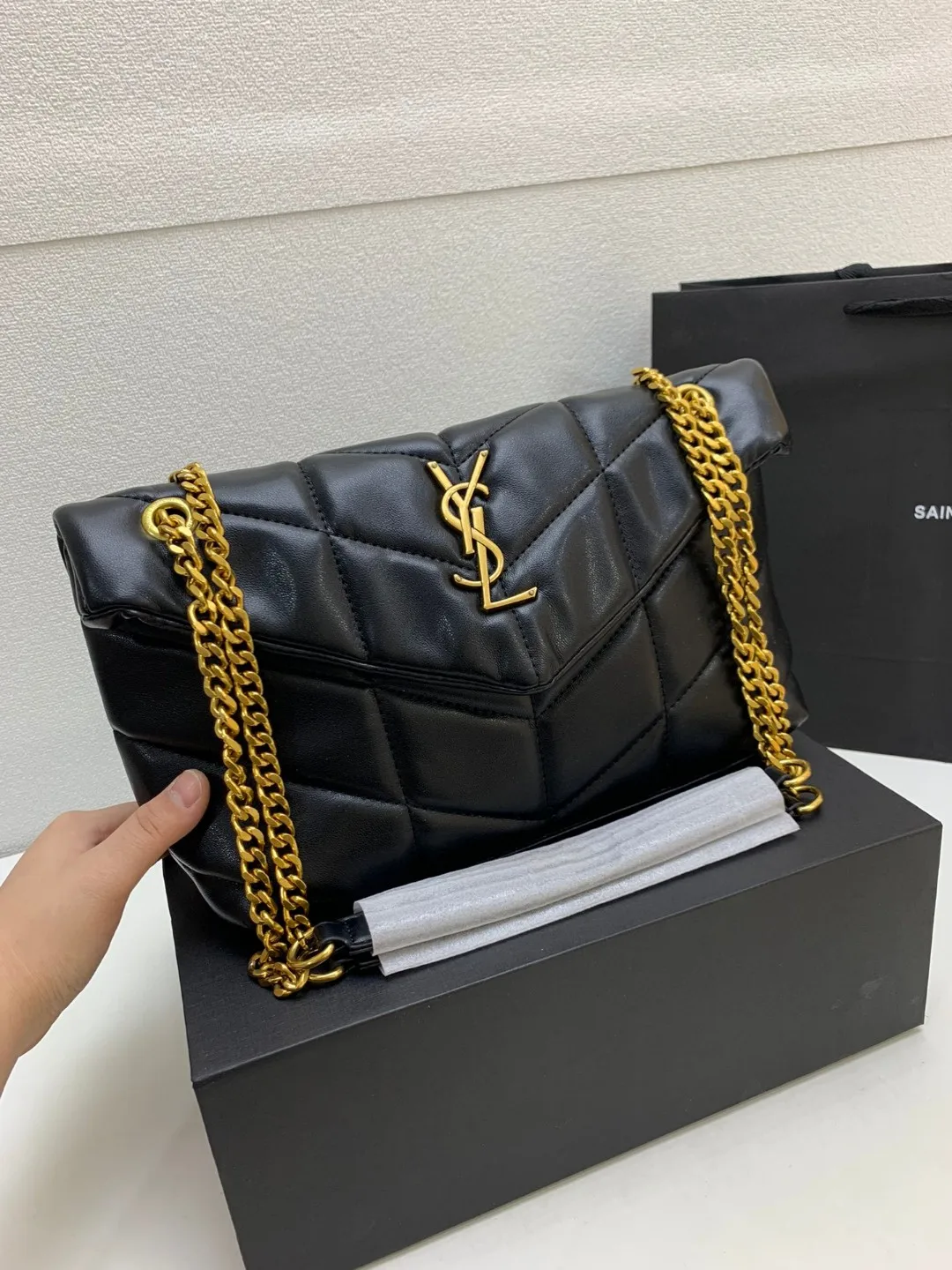 Кожаная сумка YSL 28СМ*10СМ*19СМ