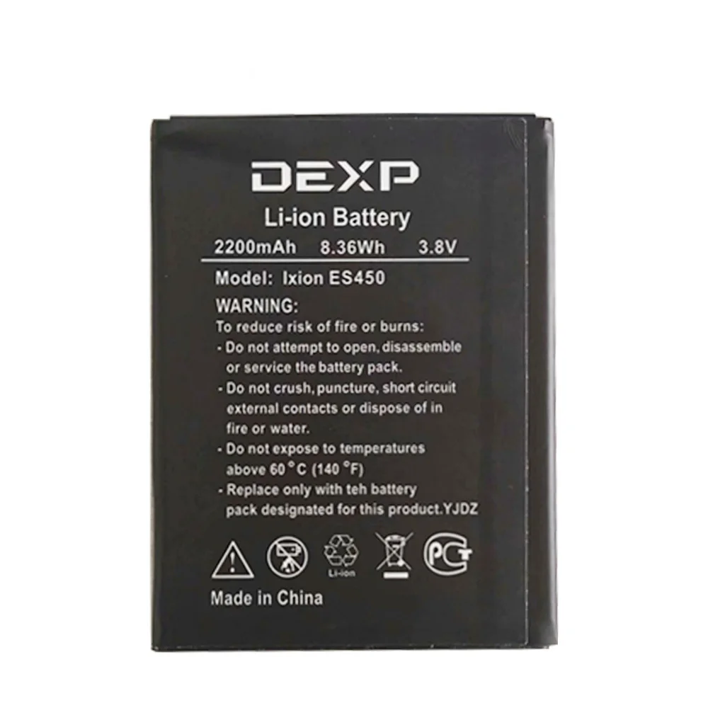 Аккумулятор Ixion ES450 для телефонов DEXP IXION ASTRA 3 8 В 2200 мАч|Аккумуляторы мобильных