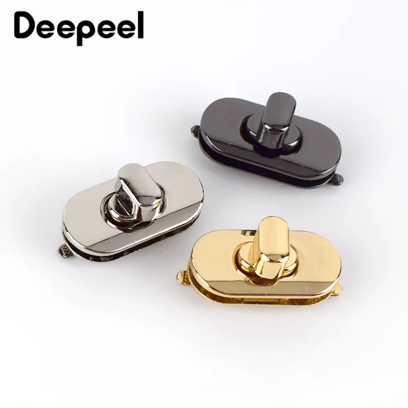 

5Pcs Deepeel 35*18cm Bag Metal Lock Buckles Handbag Purse Turn Twist Locks Closure Clasps DIY Luggage Parts Hardware Accessories