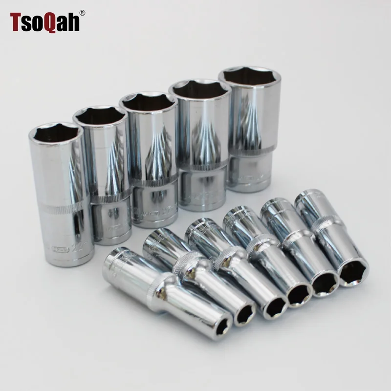 

Metric 1/2-Inch Drive Deep Socket 6-Point Long Hex Socket 8mm to 32mm
