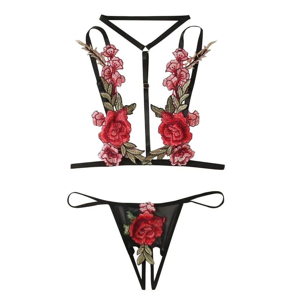 Нижнее белье порно комплект бюстгальтера 2020 новые стринги красный черный с