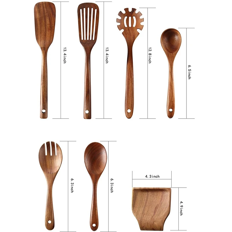 Набор деревянной кухонной утвари подвесной органайзер для столешницы ложка