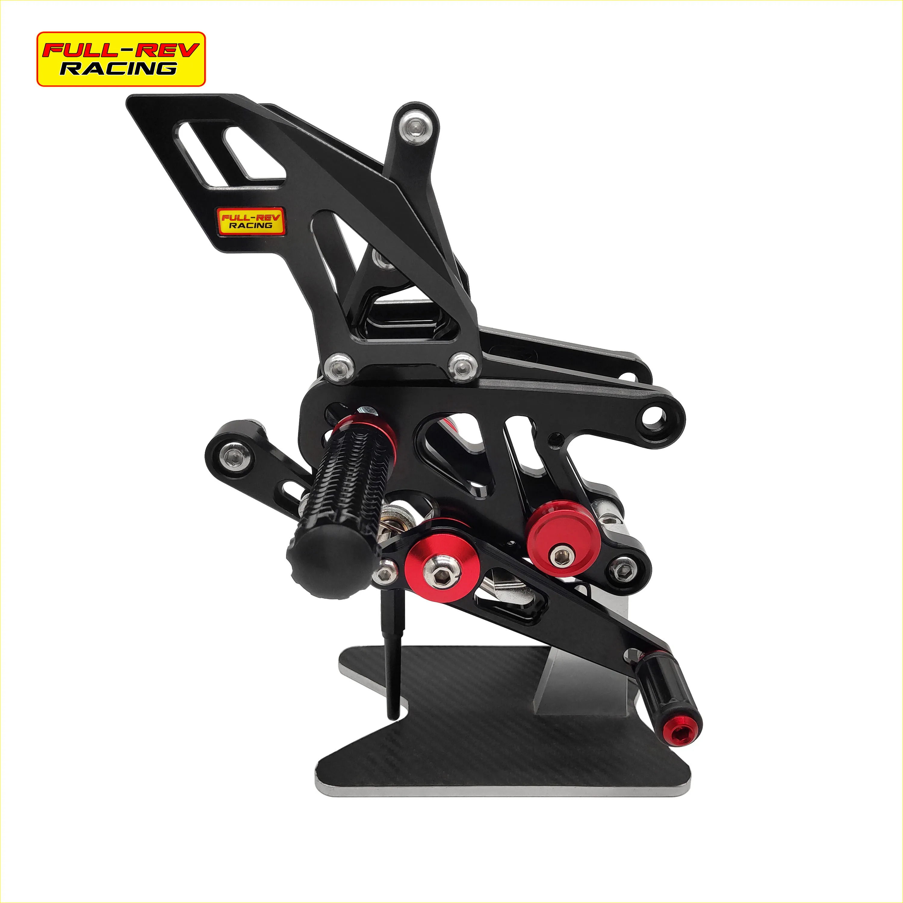 Черный мотоциклетный комплект задних ножек полный Rev Racing для APRILIA RSV4 APRC ABS 13-16