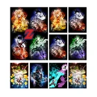 Японское аниме, холст, живопись Гоку, драконий жемчуг Z Vs Вегета, плакаты и принты, Настенная роспись, картина для детской комнаты, домашний декор