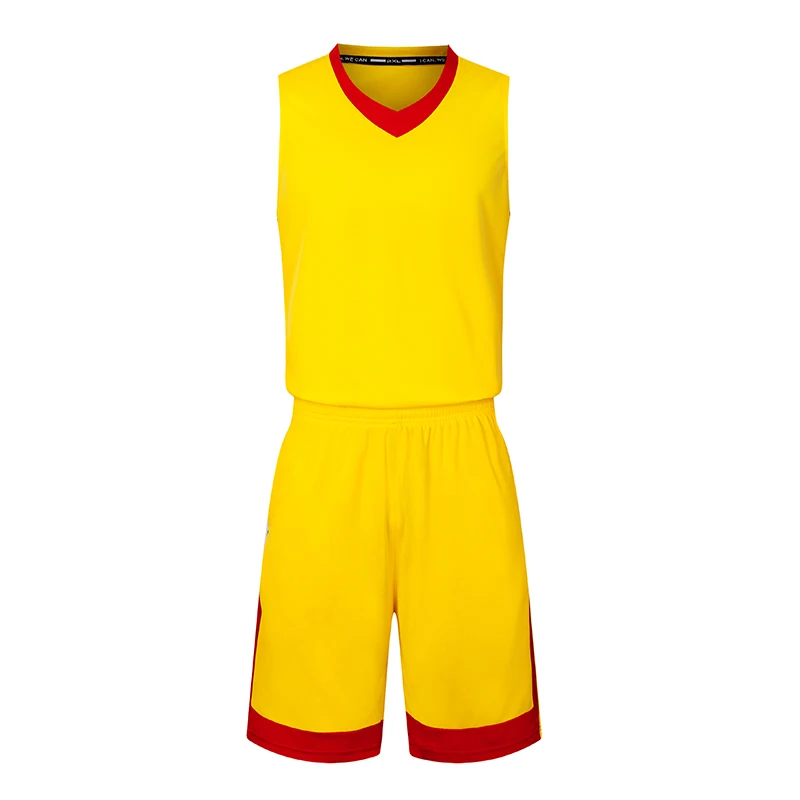 Красный Мужской комплект для баскетбола Униформа комплекты спортивная одежда