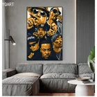 Хип-хоп Легенда старой школы 2PAC Biggie Smalls Wu-Tang NWA Rap Star настенная Картина на холсте постеры для оформления искусства