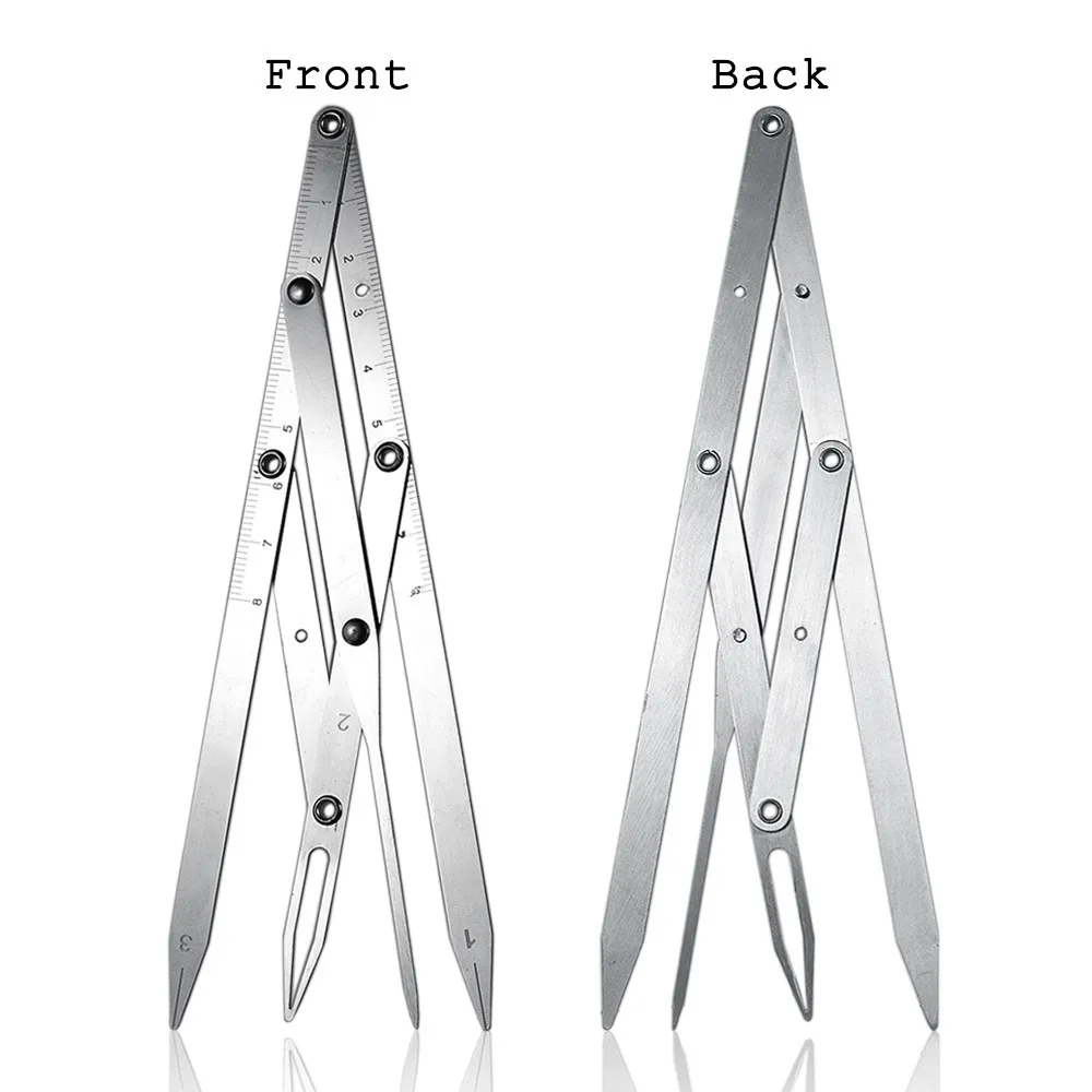 

Stainless Steel Eyebrow Makeup Ruler Foldable Eyebrow Microblading Permanent Makeup Reusable Measure Tool