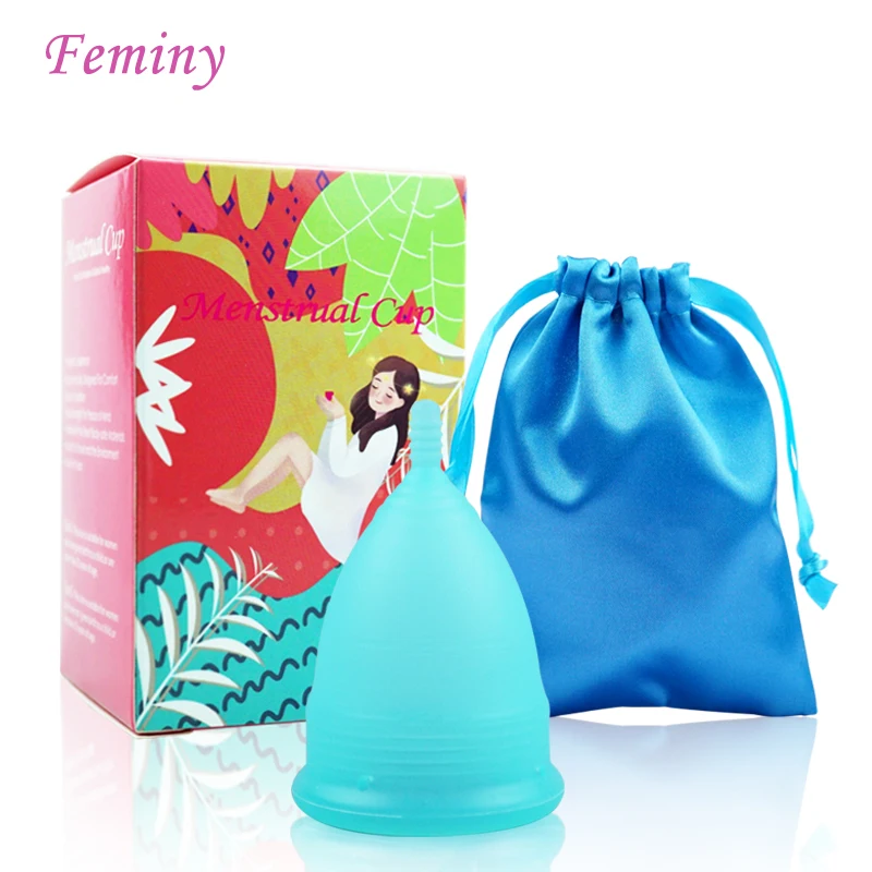 

Feminy Medical Silicone Menstrual Cup Feminine Hygiene Period Cup Menstrual Period Lady Reusable Menstrual Collector for Women