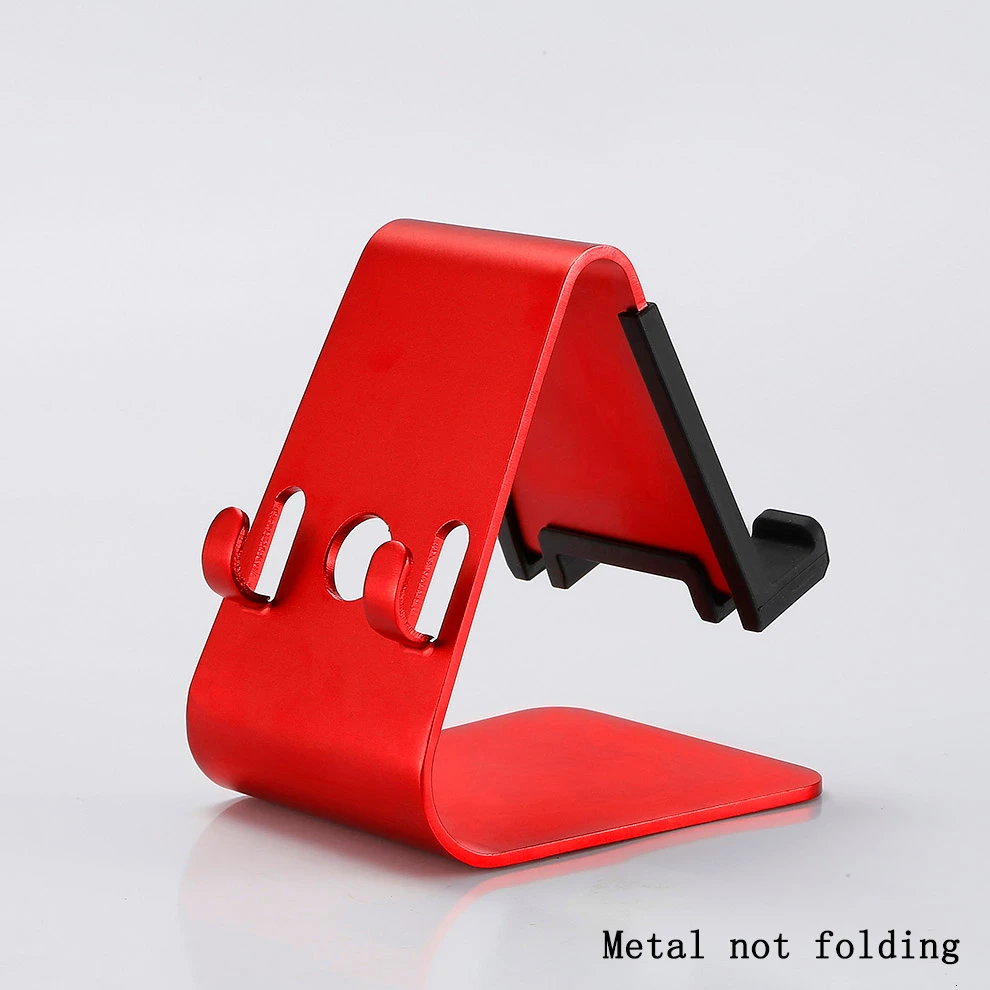 red metal not SeenDa Универсальный Регулируемый держатель для мобильного телефона для iPhone Huawei Xiaomi пластиковая подставка для телефона настольная подставка для планшета металлическая подставка для рабочего стола - Цвет: red metal not