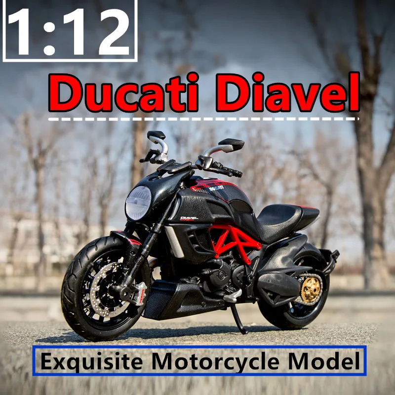 Оригинальная Авторизованная модель мотоцикла Maisto 1:12 Ducati the Great Devil коллекционная