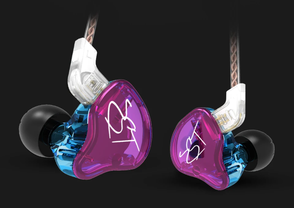 KZ ZST 1BA 1DD наушники-вкладыши гибридная гарнитура HIFI музыкальные спортивные наушники с шумоподавлением заменены кабелем ZSN PRO ES4 ZS10