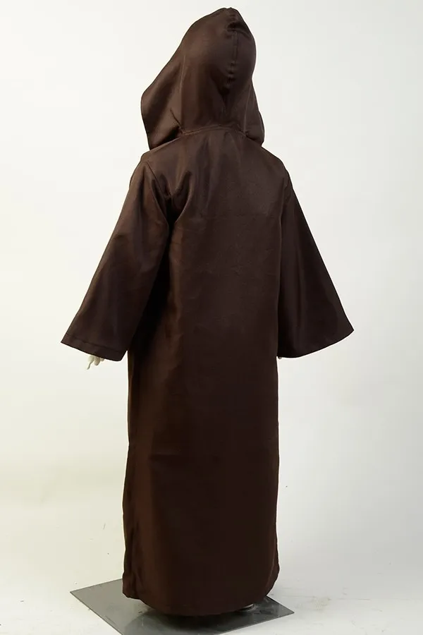 Movie Star Cosplay Wars Kenobi Jedi Costume Brown Cloak Robe Child Version Full Suit Uniform |