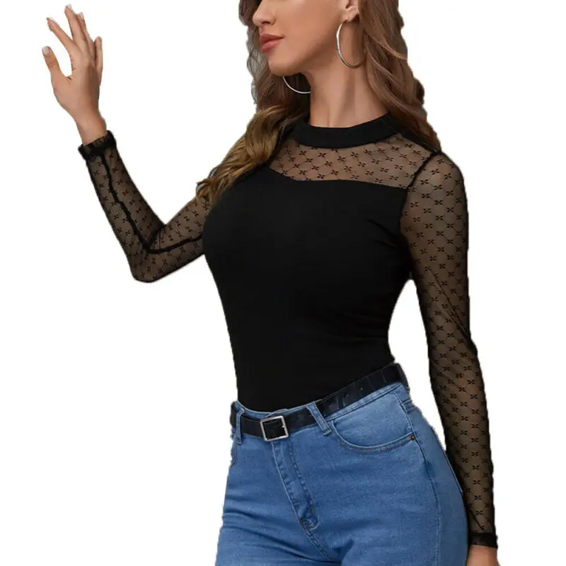 

Women's Long Sleeve Slim Fit T-shirts Ladies Casual Shirts Blouse Spring Top