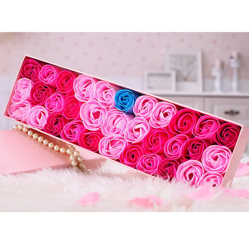 Мыло сделай сам на День святого Валентина Подарочная коробка розы свадебный