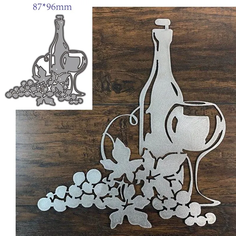 Металлические штампы для вырезания формы украшения вина скрапбукинга бумаги