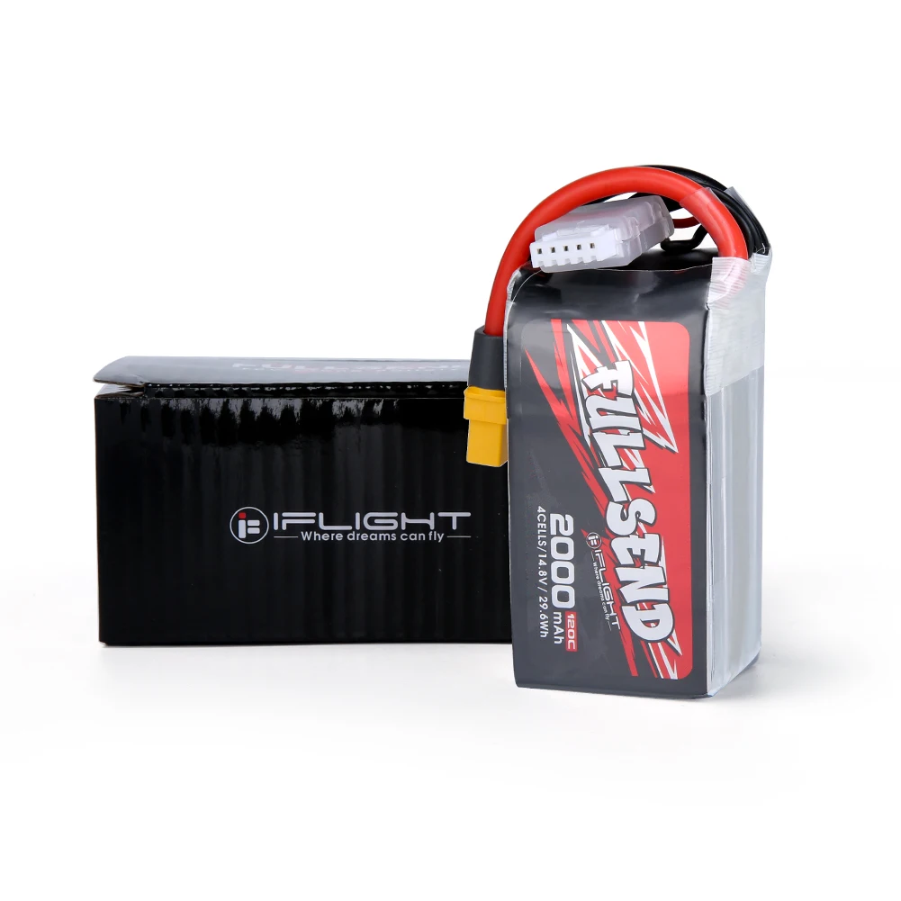 

Аккумулятор iFlight FULLSEND 4S 2000 мАч 120C 14,8 в Lipo с разъемом XT60 для запчастей FPV