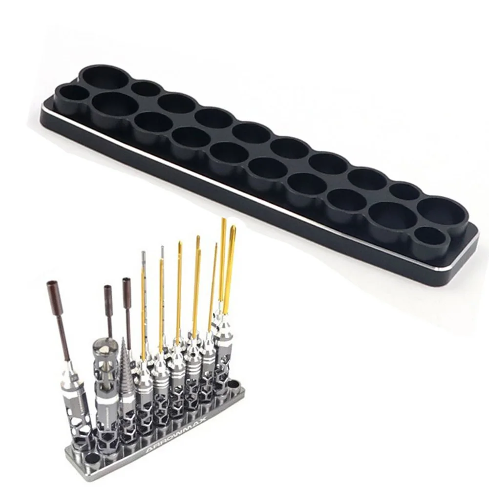 

Aluminum Alloy Tool Box Multifunction Holder Stable Rack Storage Screwdriver Set Base Shelf Accessories Repair Practical