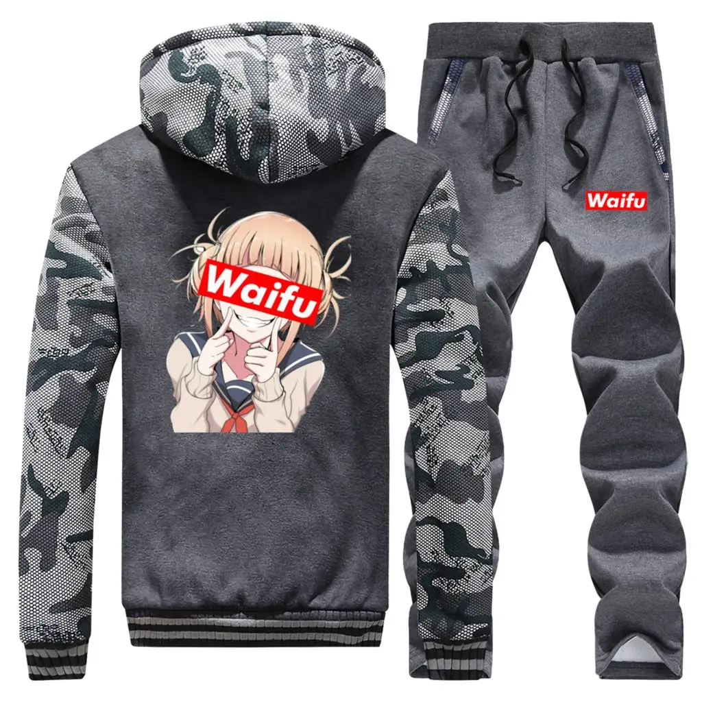 Японские кавайные брюки и толстовки с капюшоном для красивой девушки Waifu мужские