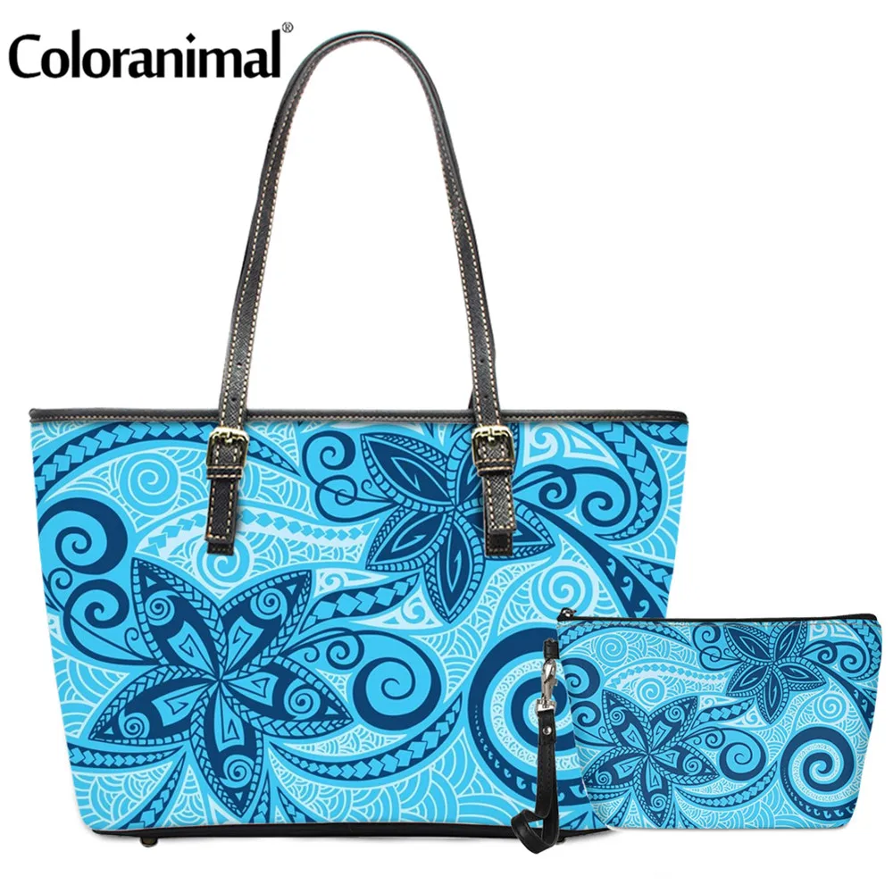 Coloranimal в гавайском стиле Цветочные Племенной Ретро дизайн Для женщин сумка через