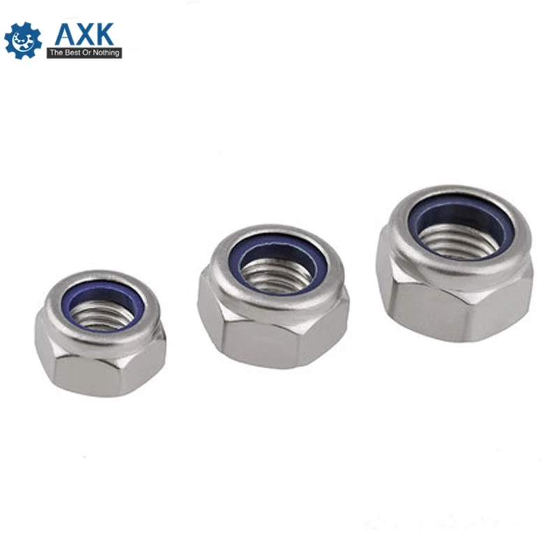 Блокировочная гайка из нержавеющей стали самоблокирующаяся углеродистой с