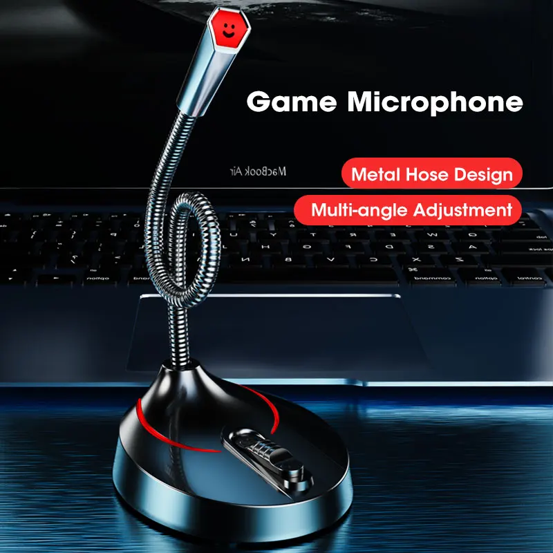 Компьютерный микрофон RGB игровой ПК USB 3 5 мм для компьютера шумоподавление Plug &