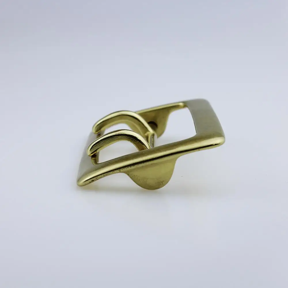 Кожаная фурнитура для рукоделия BOR Corlor 2 зубца латунная металлическая пряжка