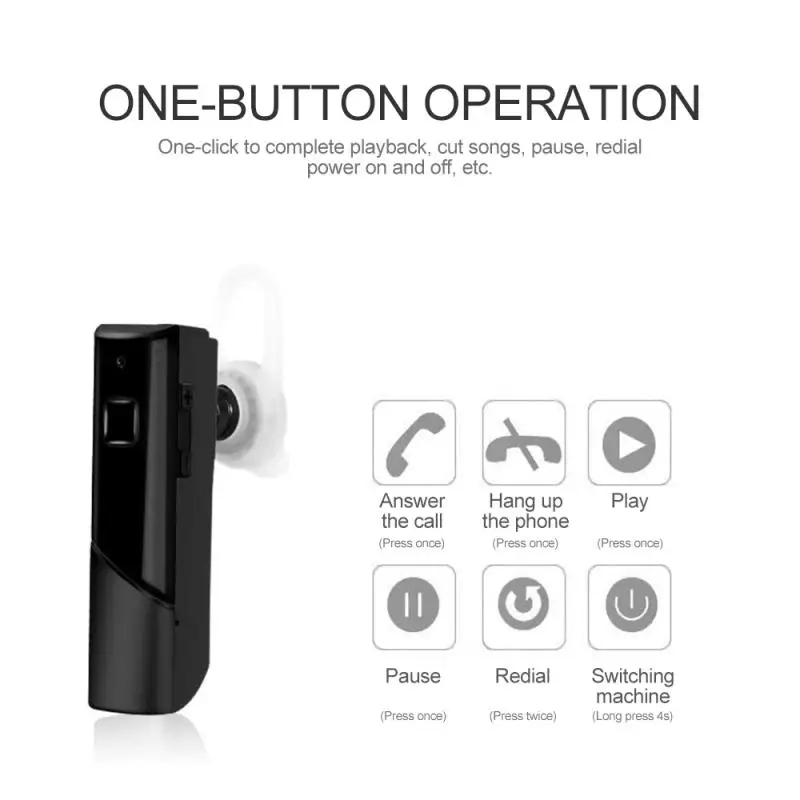 Беспроводная Bluetooth 4 1 Стерео бизнес-гарнитура Универсальная гарнитура со