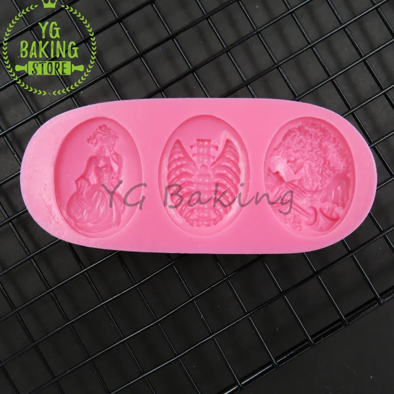 

Dorica Halloween Witch Fondant Silicone Cake Mold Diy Handmade Chocolate Mould Kitchen Accessories Baking Cake Tool