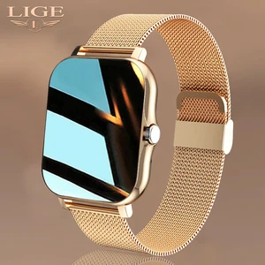 LIGE New Women Smart watch Men 1.69" Color Screen Full touch Fitness
Tracker Bluetooth Call Smart Clock Ladies Smart Watch Women