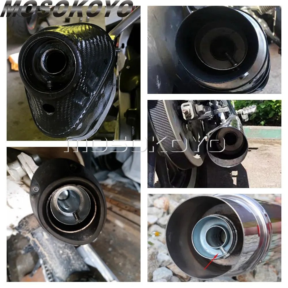 Универсальный глушитель для мотоцикла диаметром 35 мм/42 мм/45 мм/48 мм/60 мм