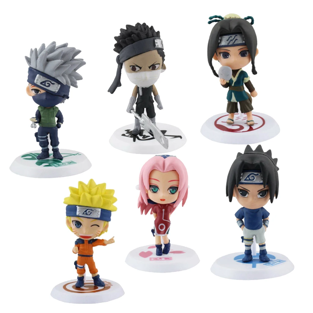 Набор игрушек sasuke itachi аниме экшн-фигурка модель с подставкой Q версия