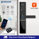 Tuya smart life электронный умный водонепроницаемый биометрический замок с отпечатком пальца, умный дверной замок с Wi-Fi для дома из цинкового сплава
