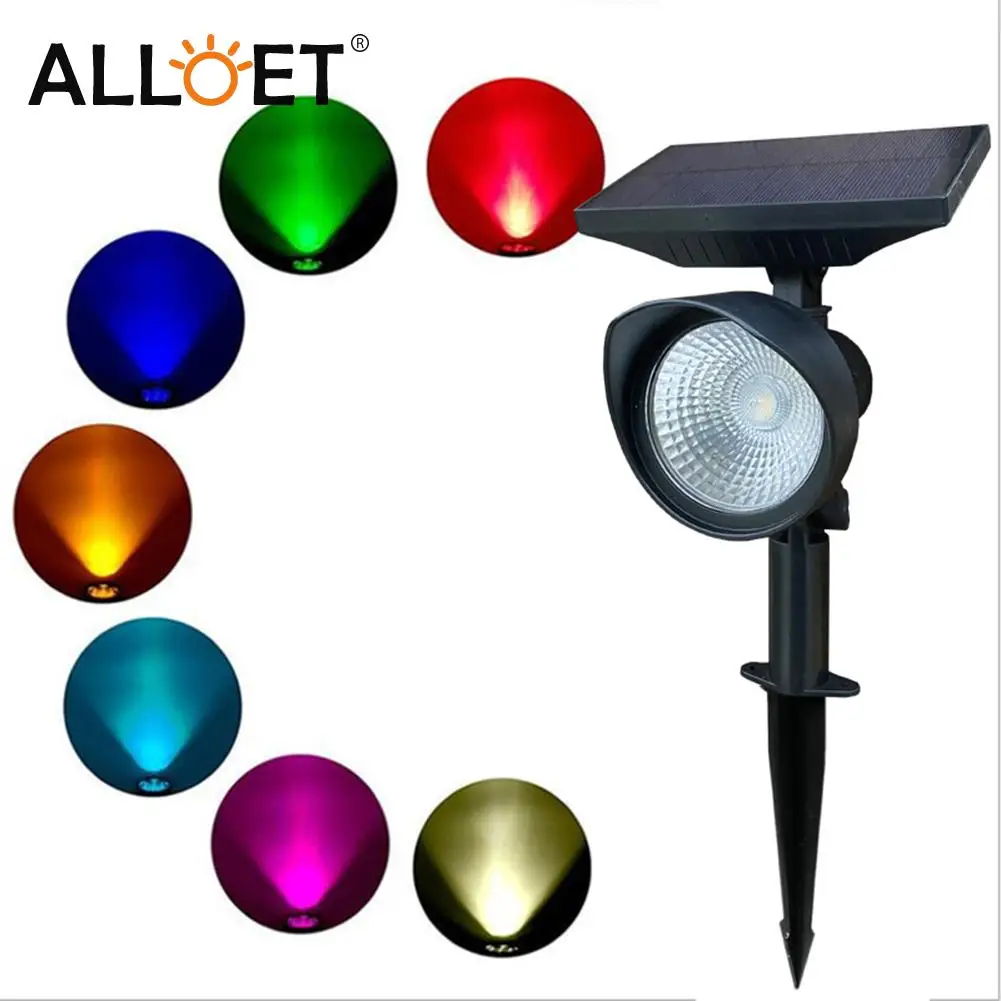 

LED Solar Lawn Stake Night Lights RGB Color Changing Lights Outdoor Garden Yard Villa Waterproof Landscaping Lamps