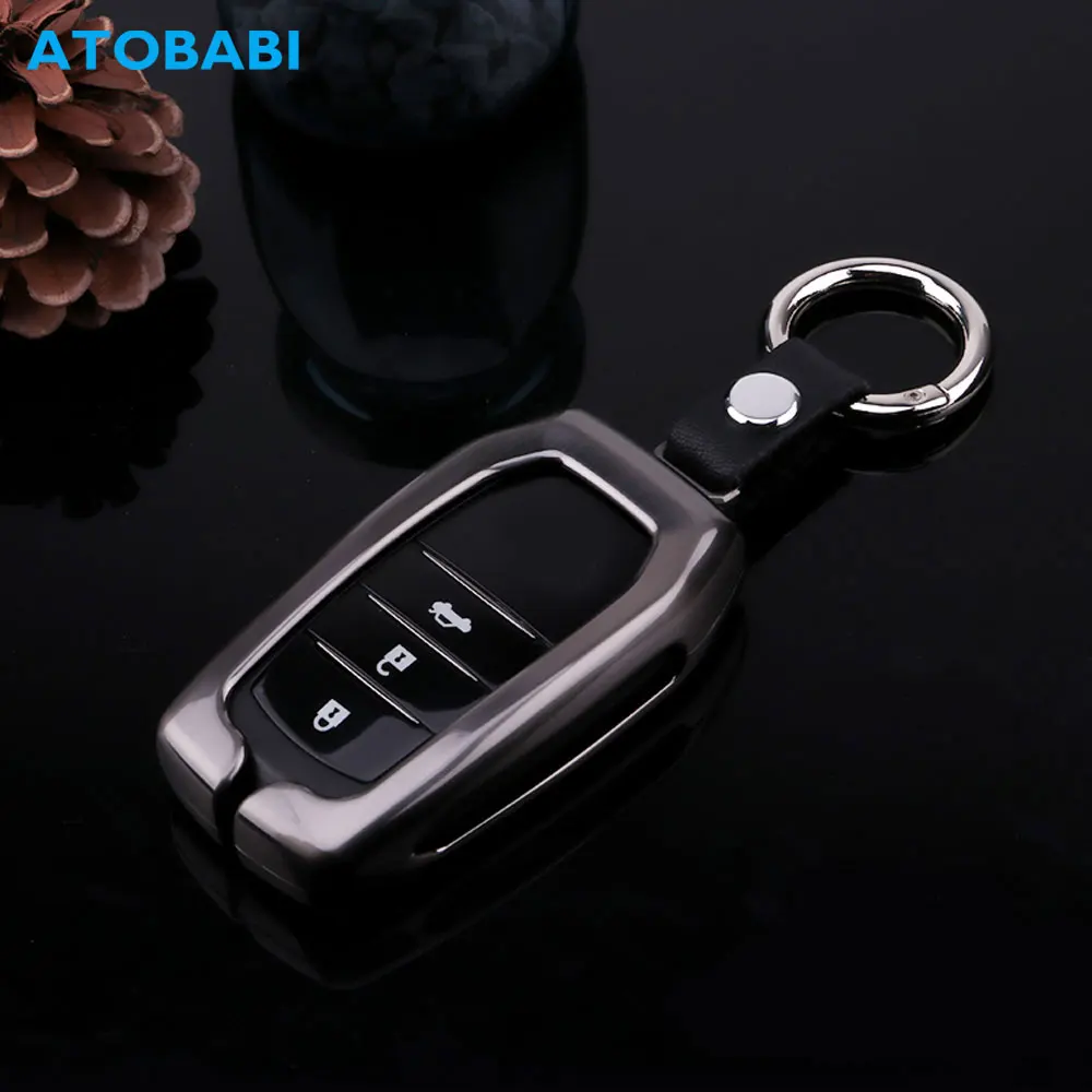 Чехол для автомобильного ключа из цинкового сплава Toyota Land Cruiser Riez RAV4 смарт чехол