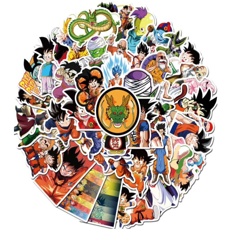 103050pcs anime monkey king graffiti waterproof skateboard travel suitcase phone laptop luggage stickers diy kids girl toys free global shipping