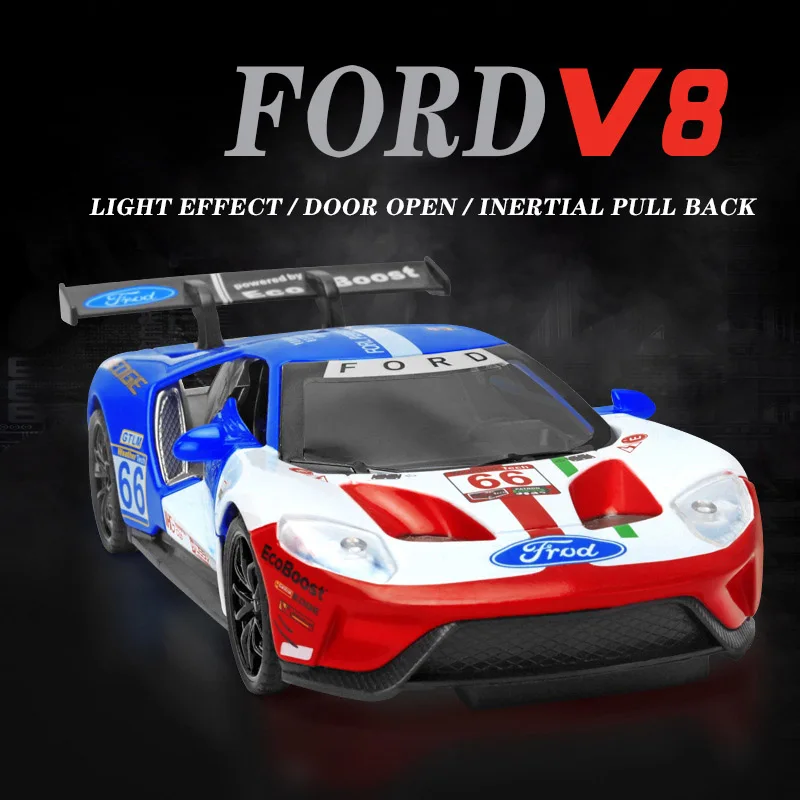 

1:32 FORD V8 Race Toy Car Metal Toy Diecasts & Toy Vehicles Car Model High Simulation Car Toys For Children Christmas gift