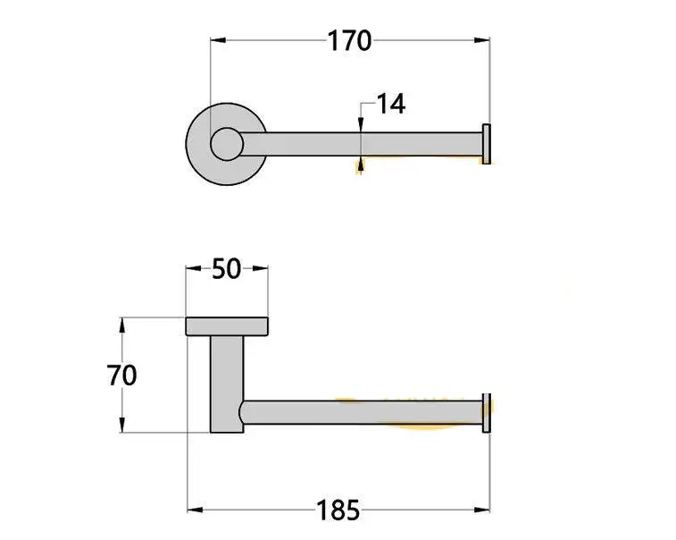 Бумажные держатели классические черные аксессуары для ванной комнаты Твердый