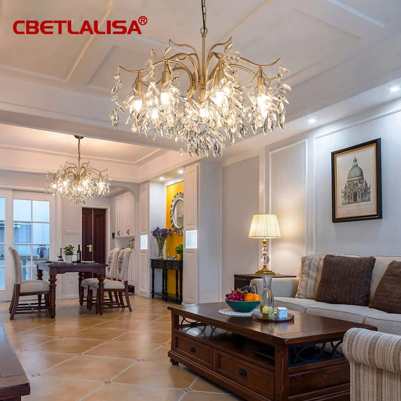 Скандинавская Бриллиантовая люстра золотистая черная Роскошная лампа для кухни