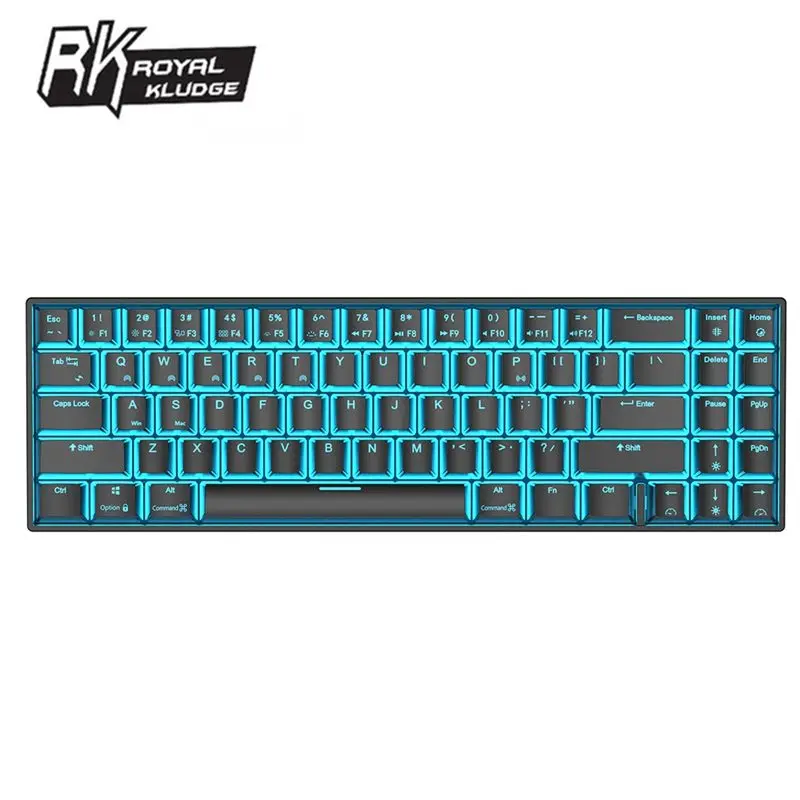 Механическая игровая клавиатура Royal Kludge RK71 с 71 клавишами небольшая беспроводная