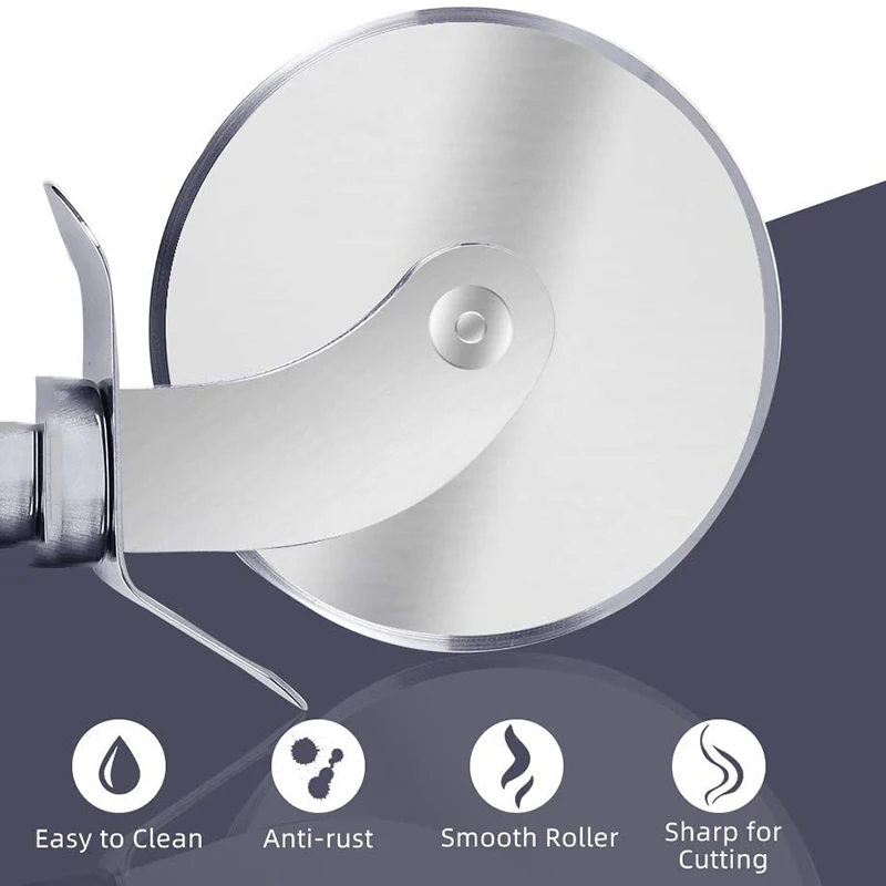 Нож для пиццы из нержавеющей стали сверхострое лезвие торта ножницы вафли