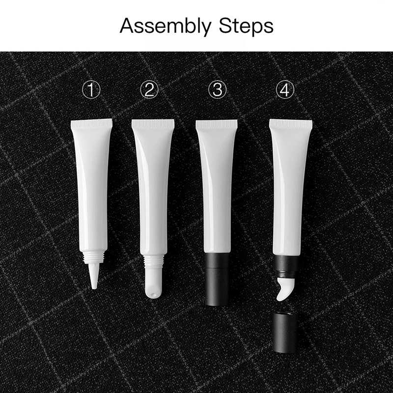 Косметический контейнер для крема глаз 20 мл массажная керамическая верхняя
