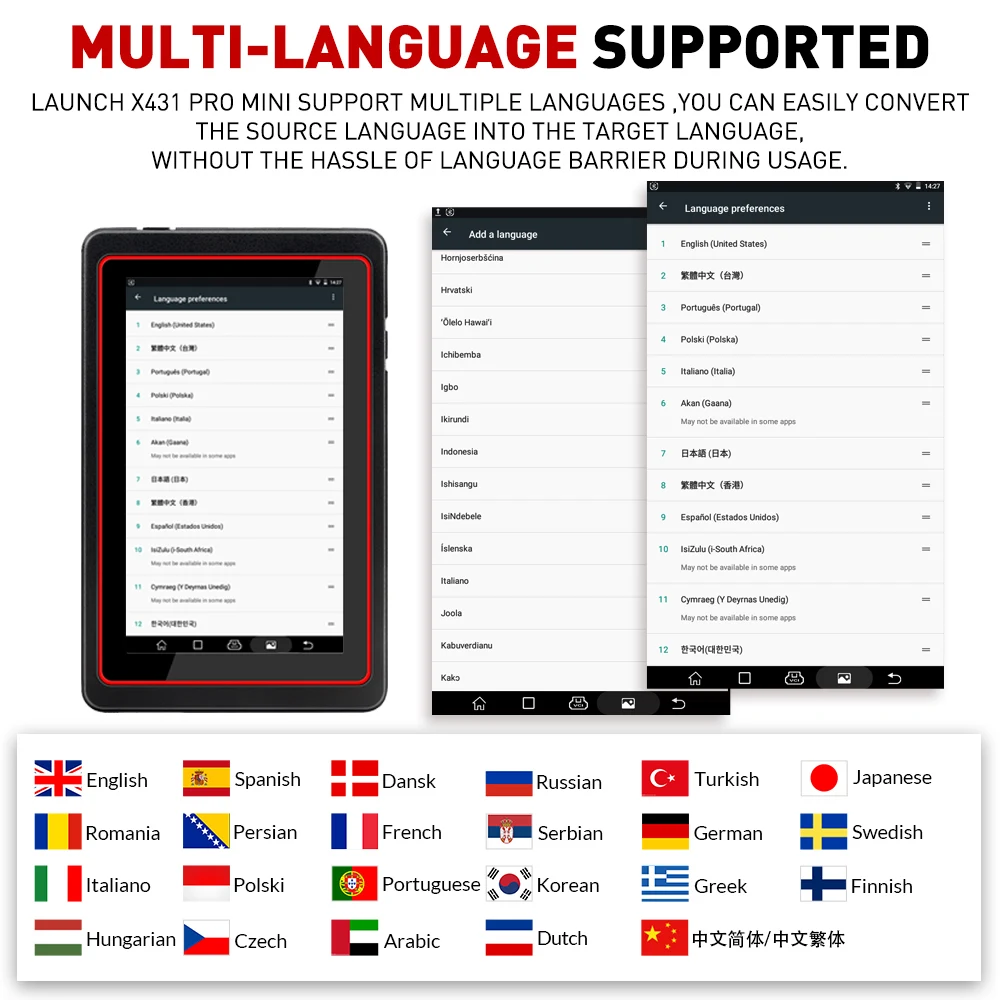 Launch X431 Pro Mini с функцией bluetooth 2 года бесплатного обновления онлайн PROS mini мощнее чем