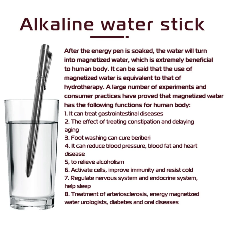 

Negative Ion Energy Wand NANO Energy Pen Alkaline Water Stick Water Molecule Activation Pen