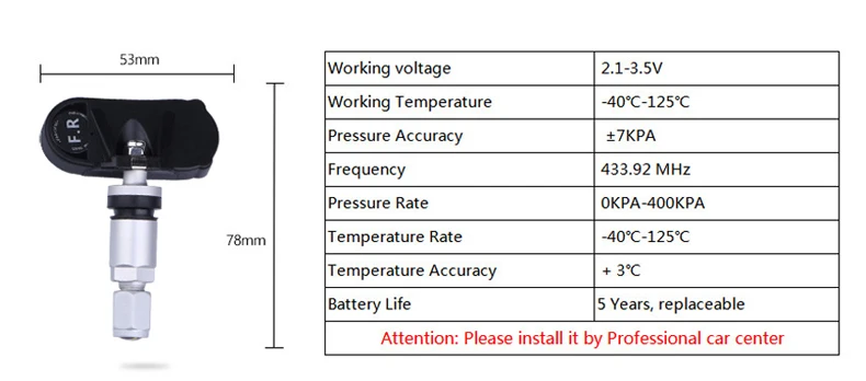 Vtopek Car TPMS 4 Tyres Car Tire Pressure Monitoring System Wireless Auto Alarm USB or Solar Charging HD Digital LCD Display
