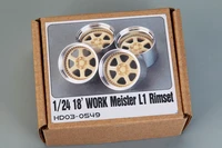 hobby design 124 18 work meister l1 rimset wheels resinmetal wheelshd03 0549 model car modifications hand made model